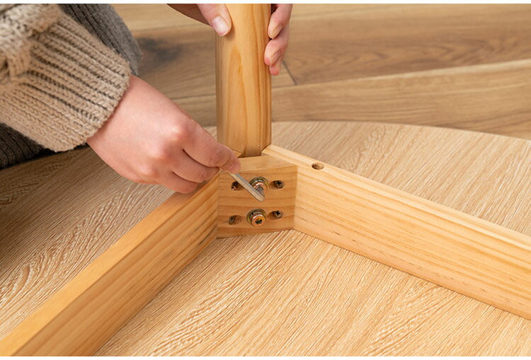 ダイニングテーブル テーブル 4人用 ラウンドテーブル 丸 ラウンド 変形 サークル 白 北欧 ナチュラル ホワイト 木製 天然木 幅120cm おしゃれ シンプル ダイニング 食卓机 壁付け(代引不可)