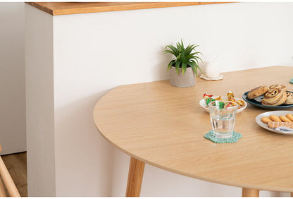 ダイニングテーブル テーブル 4人用 ラウンドテーブル 丸 ラウンド 変形 サークル 白 北欧 ナチュラル ホワイト 木製 天然木 幅120cm おしゃれ シンプル ダイニング 食卓机 壁付け(代引不可)