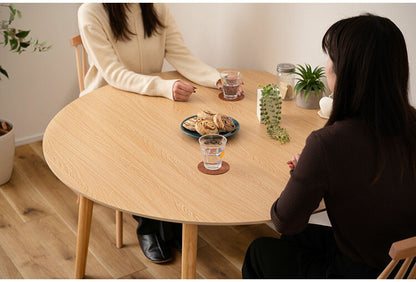 ダイニングテーブル テーブル 4人用 ラウンドテーブル 丸 ラウンド 変形 サークル 白 北欧 ナチュラル ホワイト 木製 天然木 幅120cm おしゃれ シンプル ダイニング 食卓机 壁付け(代引不可)