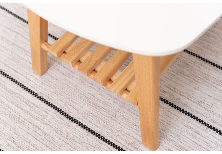 棚付フォールディングテーブル ローテーブル センターテーブル 幅90cm 折りたたみ式 折り畳み式 おしゃれ 北欧 収納 棚付き 木製 天然木 ウッド コンパクト 小さめ 小さい シンプル 韓国インテリア(代引不可)