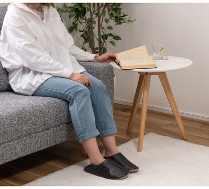 ラウンドサイドテーブル サイドテーブル おしゃれ 丸型 丸い 円形 木製 天然木 ウッド コンパクト ミニ 小さい 小さめ ベッド ソファ シンプル 韓国インテリア ホワイト ナチュラル おしゃれ(代引不可)