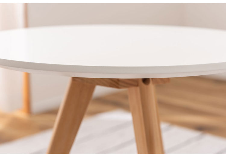 ラウンドサイドテーブル サイドテーブル おしゃれ 丸型 丸い 円形 木製 天然木 ウッド コンパクト ミニ 小さい 小さめ ベッド ソファ シンプル 韓国インテリア ホワイト ナチュラル おしゃれ(代引不可)