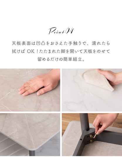 大理石 スクエアテーブル 幅80cm 正方形 ダイニングテーブル 天然木 四角テーブル カフェ風 木製 コンパクト 一人暮らし リビング 北欧 おしゃれ 食卓 ワンルーム 四角 スクエア(代引不可)