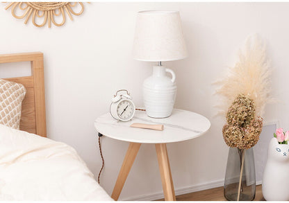 サイドテーブル 直径50cm 50×50 丸テーブル 大理石調 大理石 韓国インテリア シンプル おしゃれ スタイリッシュ テーブル ラウンドテーブル 机 つくえ 韓国 北欧 ストーン かわいい コンパクト(代引不可)