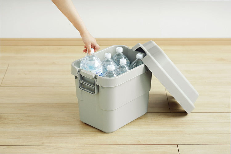 アウトドア キャンプ 収納ボックス 収納ケース 容量20リットル 箱 アウトドア 衣類収納 おもちゃ箱 フタ付き 座れる スツール プラスチック シンプル ミリタリー おしゃれ(代引不可)