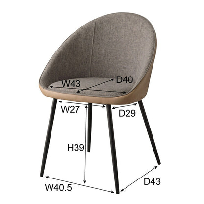 チェア ダイニングチェア リビングチェア カフェチェア 椅子 イス 北欧 おしゃれ インテリア ブラウン ナチュラル(代引不可)