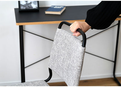 ダイニングチェア 回転式 スチール グレー ファブリック おしゃれ 回転 回る チェアー チェア イス 椅子 高級感 ダイニング リビング インダストリアル シンプル モダン シック 無地(代引不可)