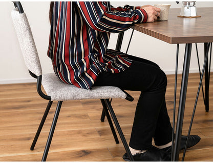 ダイニングチェア 回転式 スチール グレー ファブリック おしゃれ 回転 回る チェアー チェア イス 椅子 高級感 ダイニング リビング インダストリアル シンプル モダン シック 無地(代引不可)