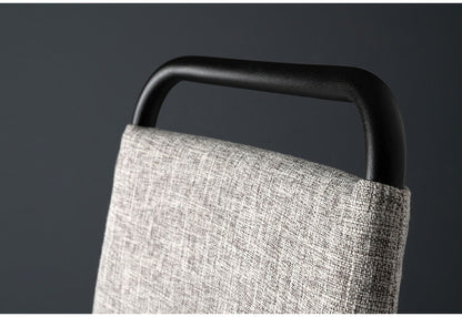 ハイチェア カウンターチェア グレー ファブリック おしゃれ 回転 回る バーチェア チェアー チェア イス 椅子 高級感 ダイニング リビング インダストリアル シンプル モダン シック 無地(代引不可)