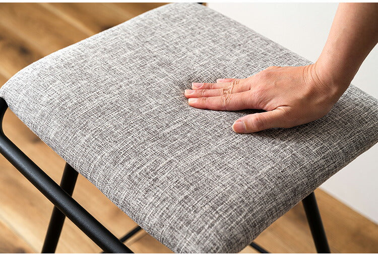 ハイチェア カウンターチェア グレー ファブリック おしゃれ 回転 回る バーチェア チェアー チェア イス 椅子 高級感 ダイニング リビング インダストリアル シンプル モダン シック 無地(代引不可)