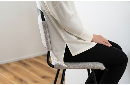 ハイチェア カウンターチェア グレー ファブリック おしゃれ 回転 回る バーチェア チェアー チェア イス 椅子 高級感 ダイニング リビング インダストリアル シンプル モダン シック 無地(代引不可)