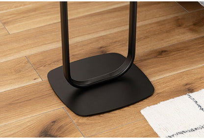 サイドテーブル TEC-84 東谷 サイドテーブル テーブル 机 ナイトテーブル スリム おしゃれ モダン ベッドサイドテーブル ブラックスチール スチール ディスプレイ シンプル 高級感 黒(代引不可)