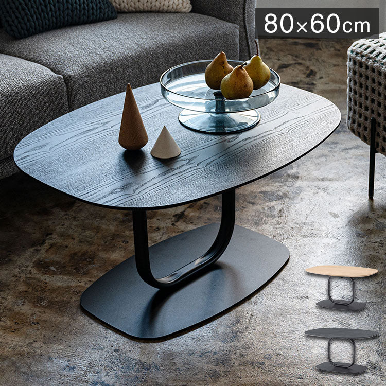 リビングテーブル TEC-85 東谷 リビングテーブル センターテーブル 机 スリム おしゃれ モダン ベッドサイドテーブル ブラックスチール スチール コーヒーテーブル シンプル 高級感 黒(代引不可)