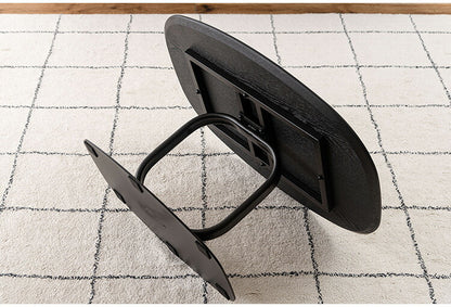 リビングテーブル TEC-85 東谷 リビングテーブル センターテーブル 机 スリム おしゃれ モダン ベッドサイドテーブル ブラックスチール スチール コーヒーテーブル シンプル 高級感 黒(代引不可)