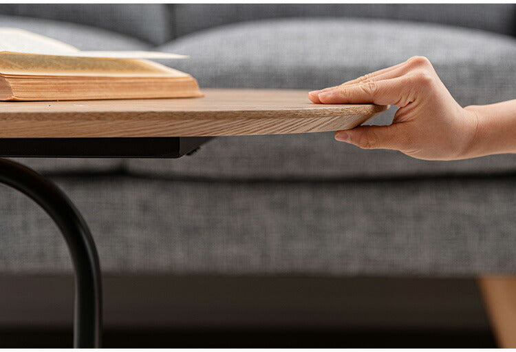 リビングテーブル TEC-85 東谷 リビングテーブル センターテーブル 机 スリム おしゃれ モダン ベッドサイドテーブル ブラックスチール スチール コーヒーテーブル シンプル 高級感 黒(代引不可)