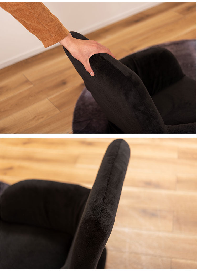 座椅子 リクライニングチェア 回転式 完成品 フロアチェア 折りたたみチェア 背もたれ 1人掛け 一人暮らし リビングチェア 肘掛け 安定感 アームレスト(代引不可)