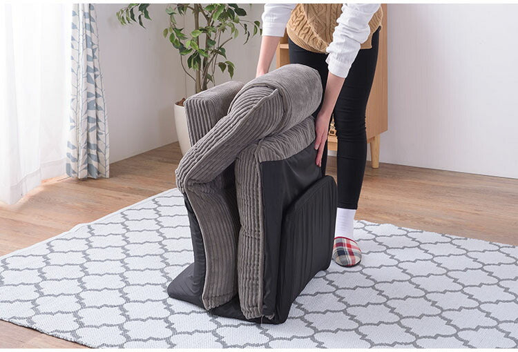 座椅子 座いす 椅子 ローチェア フロアチェア ハイバック リクライニング 42段階リクライニング 頭部リクライニング 4WAY コーデュロイ かわいい おしゃれ 1人暮らし 背もたれ付き(代引不可)