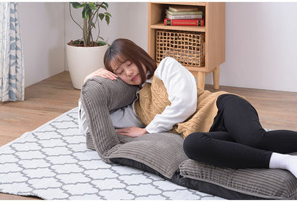 座椅子 座いす 椅子 ローチェア フロアチェア ハイバック リクライニング 42段階リクライニング 頭部リクライニング 4WAY コーデュロイ かわいい おしゃれ 1人暮らし 背もたれ付き(代引不可)