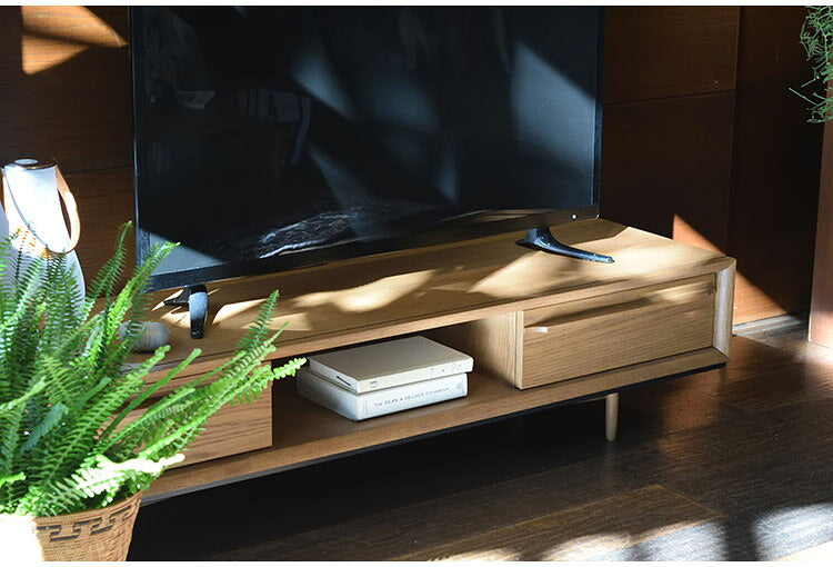 テレビ台 150cm 52型 52インチ ローボード テレビボード TVボード TV台 おしゃれ 北欧 木製 天然木 ウッド 低い 低め 大きい大きめ ワイド リビング 収納 引き出し付き 木目調 シンプル(代引不可)