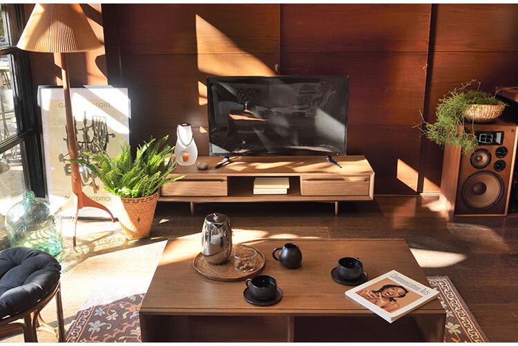 テレビ台 150cm 52型 52インチ ローボード テレビボード TVボード TV台 おしゃれ 北欧 木製 天然木 ウッド 低い 低め 大きい大きめ ワイド リビング 収納 引き出し付き 木目調 シンプル(代引不可)