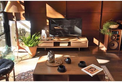 テレビ台 150cm 52型 52インチ ローボード テレビボード TVボード TV台 おしゃれ 北欧 木製 天然木 ウッド 低い 低め 大きい大きめ ワイド リビング 収納 引き出し付き 木目調 シンプル(代引不可)