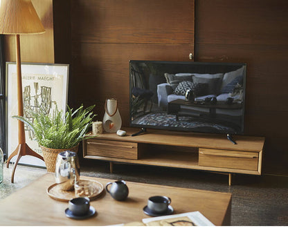 テレビ台 テレビボード ローボード おしゃれ 北欧 木製 180cm 40型 40インチ 42型 42インチ 52型 52インチ 55型 55インチ TVボード TV台 AVラック 収納 引き出し 木目調 天然木(代引不可)