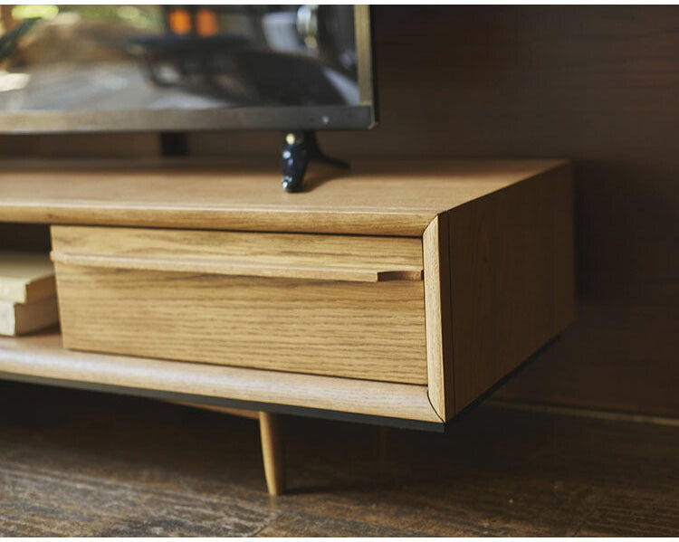 テレビ台 テレビボード ローボード おしゃれ 北欧 木製 180cm 40型 40インチ 42型 42インチ 52型 52インチ 55型 55インチ TVボード TV台 AVラック 収納 引き出し 木目調 天然木(代引不可)