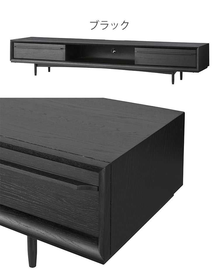 テレビ台 テレビボード ローボード おしゃれ 北欧 木製 180cm 40型 40インチ 42型 42インチ 52型 52インチ 55型 55インチ TVボード TV台 AVラック 収納 引き出し 木目調 天然木(代引不可)