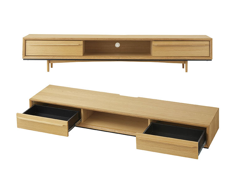 テレビ台 テレビボード ローボード おしゃれ 北欧 木製 180cm 40型 40インチ 42型 42インチ 52型 52インチ 55型 55インチ TVボード TV台 AVラック 収納 引き出し 木目調 天然木(代引不可)