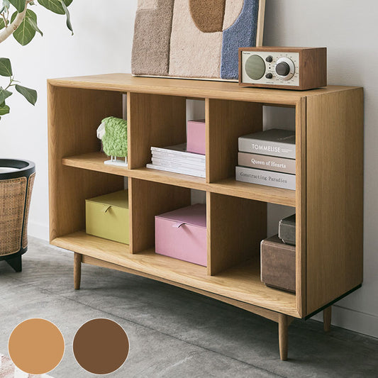 オープンシェルフ 約幅100×奥行34×高さ72cm ブラウン 木製 スチール 組立品 リビング ダイニング ベッドルーム 寝室 インテリア おしゃれ(代引不可)