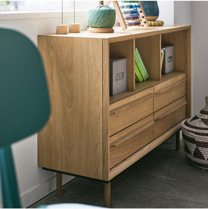 北欧風ローチェスト Timo ティモ 収納 ヴィンテージ 上質 洗練 木目 シンプル ナチュラル ブラウン おしゃれ インテリア シンプル(代引不可)