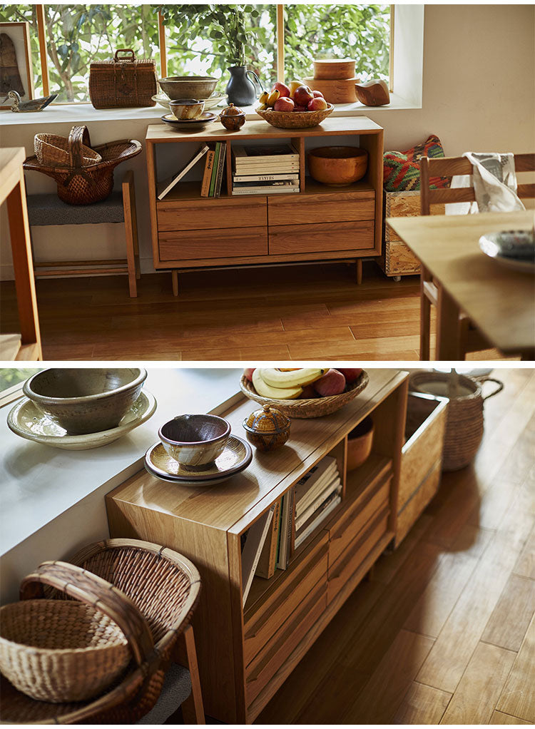 北欧風ローチェスト Timo ティモ 収納 ヴィンテージ 上質 洗練 木目 シンプル ナチュラル ブラウン おしゃれ インテリア シンプル(代引不可)