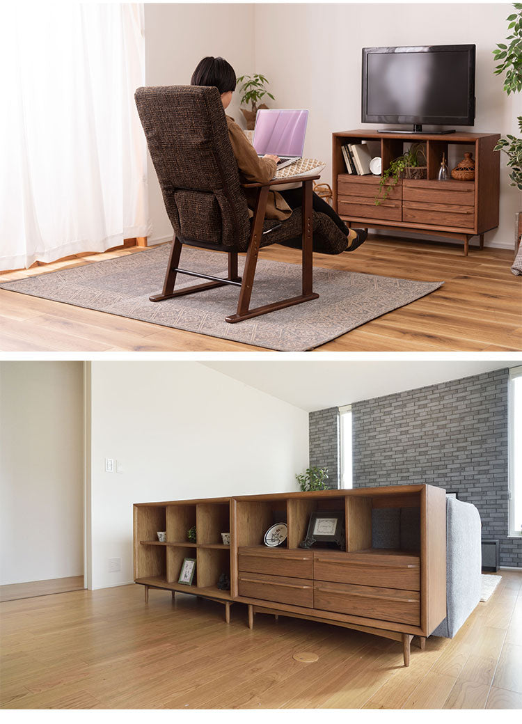 北欧風ローチェスト Timo ティモ 収納 ヴィンテージ 上質 洗練 木目 シンプル ナチュラル ブラウン おしゃれ インテリア シンプル(代引不可)