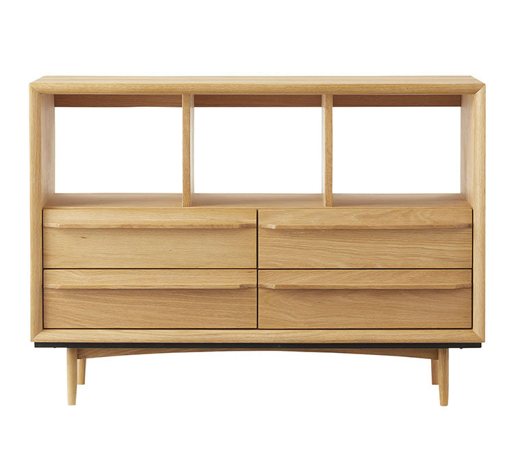 北欧風ローチェスト Timo ティモ 収納 ヴィンテージ 上質 洗練 木目 シンプル ナチュラル ブラウン おしゃれ インテリア シンプル(代引不可)