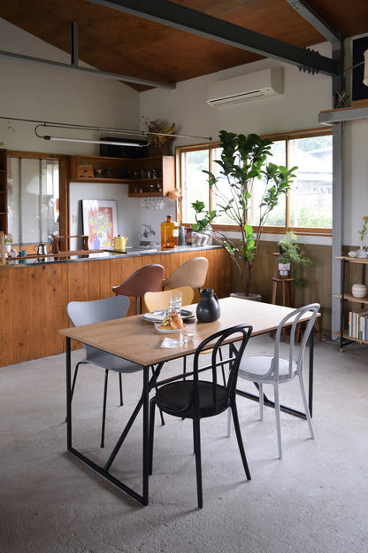 ダイニングテーブル 幅150cm ダイニングテーブル 4人掛け おしゃれ 食卓テーブル アイアン スチール 北欧 カフェテーブル 木製 テーブル 150cm幅 ヴィンテージ(代引不可)