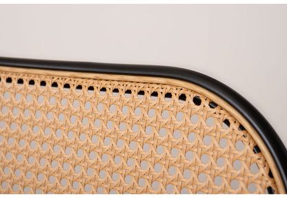 チェア チェア ダイニングチェア おしゃれ 椅子 イス いす チェアー ナチュラル シンプル ラタン調 ファブリック 布地 スチール 背もたれ アームレス ベージュ アジアン シンプル おしゃれ(代引不可)