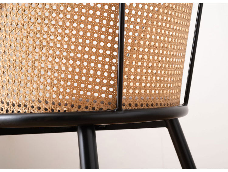 チェア チェア ダイニングチェア おしゃれ 椅子 イス いす チェアー ナチュラル シンプル ラタン調 ファブリック 布地 スチール 背もたれ アームレス ベージュ アジアン シンプル おしゃれ(代引不可)