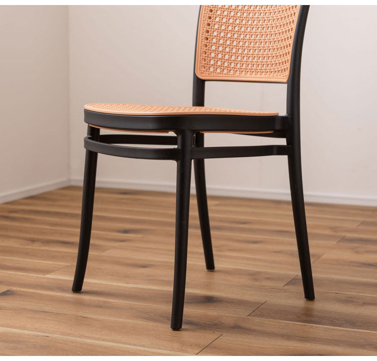 チェア チェア チェアー 椅子 ラタン調 グレイスチェア おしゃれ ガーデン 庭 ポリプロピレン かわいい 北欧 韓国インテリア 積み重ね スタッキング ブラック 黒 インテリア おしゃれ(代引不可)