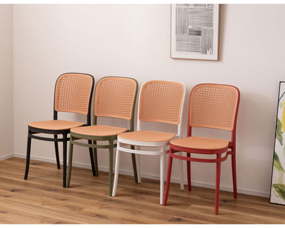 チェア チェア チェアー 椅子 ラタン調 グレイスチェア おしゃれ ガーデン 庭 ポリプロピレン かわいい 北欧 韓国インテリア 積み重ね スタッキング ブラック 黒 インテリア おしゃれ(代引不可)