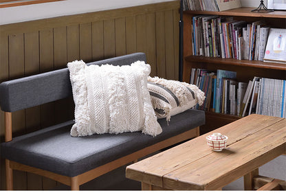 クッション ソファクッション 個性的 45×45 正方形 シンプル コットン グレー お洒落 かわいい おしゃれ 新生活 母の日 インテリア(代引不可)