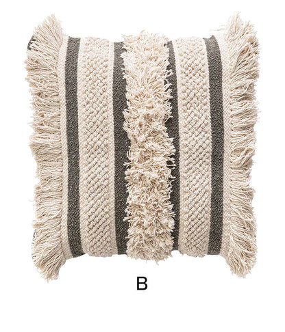 クッション ソファクッション 個性的 45×45 正方形 シンプル コットン グレー お洒落 かわいい おしゃれ 新生活 母の日 インテリア(代引不可)