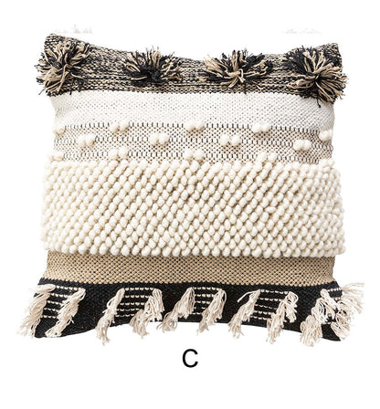 クッション ソファクッション 個性的 45×45 正方形 シンプル コットン グレー お洒落 かわいい おしゃれ 新生活 母の日 インテリア(代引不可)