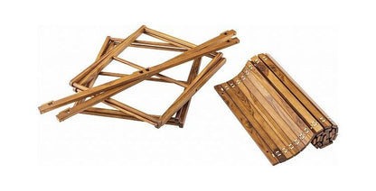 ロールトップテーブル ロールトップ テーブル 机 アウトドアテーブル フォールディングテーブル 折りたたみ アウトドア キャンプ ロータイプ 低い 低め 収納 持ち運び チーク材 本革 天然木 木製(代引不可)