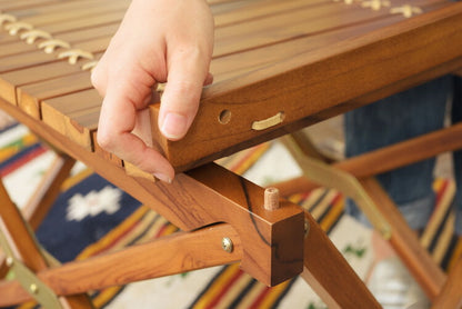 ロールトップテーブル ロールトップ テーブル 机 アウトドアテーブル フォールディングテーブル 折りたたみ アウトドア キャンプ ロータイプ 低い 低め 収納 持ち運び チーク材 本革 天然木 木製(代引不可)