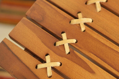 ロールトップテーブル ロールトップ テーブル 机 アウトドアテーブル フォールディングテーブル 折りたたみ アウトドア キャンプ ロータイプ 低い 低め 収納 持ち運び チーク材 本革 天然木 木製(代引不可)