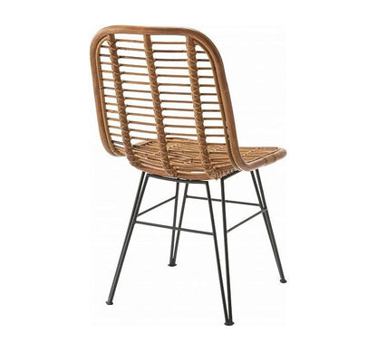 ラタンチェア ダイニング パーソナル リビング デスク メッシュ かわいい おしゃれ 完成品 肘なし スチール チェアー 椅子 イス 天然 藤 モダン ナチュラル カフェ 北欧 北欧風 韓国 インテリア(代引不可)
