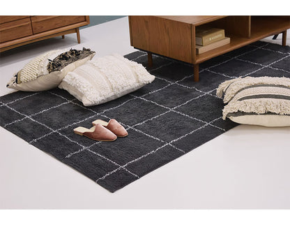 ラグマット ラグ カーペット 洗える 約130×190cm コットン 北欧 フローリング 絨毯 ダイニング キッチン リビング おしゃれ オールシーズン モダン おしゃれ(代引不可)