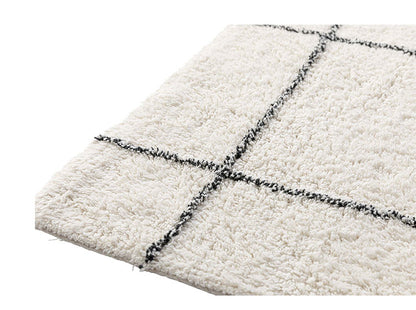 ラグマット ラグ カーペット 洗える 約130×190cm コットン 北欧 フローリング 絨毯 ダイニング キッチン リビング おしゃれ オールシーズン モダン おしゃれ(代引不可)