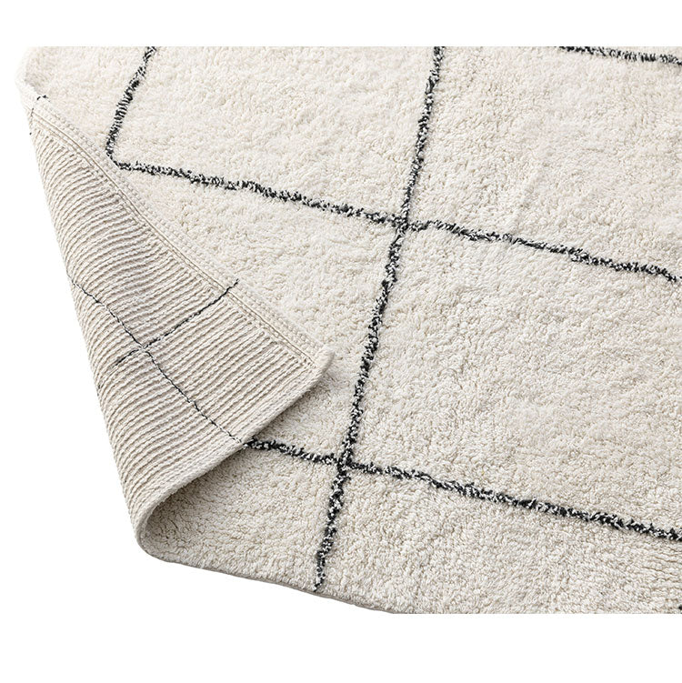 ラグマット ラグ カーペット 洗える 約130×190cm コットン 北欧 フローリング 絨毯 ダイニング キッチン リビング おしゃれ オールシーズン モダン おしゃれ(代引不可)