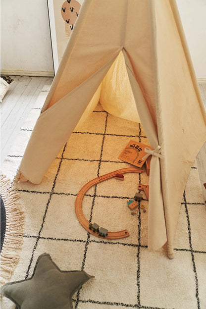 ラグマット ラグ カーペット 洗える 約130×190cm コットン 北欧 フローリング 絨毯 ダイニング キッチン リビング おしゃれ オールシーズン モダン おしゃれ(代引不可)